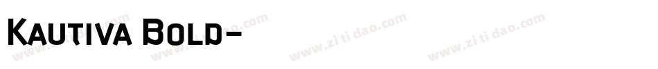 Kautiva Bold字体转换